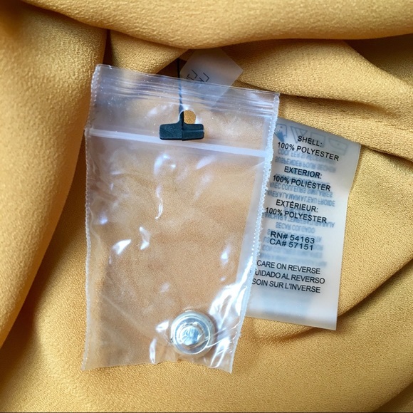 Karl Lagerfeld Paris mustard yellow blouse - Picture 7 of 8